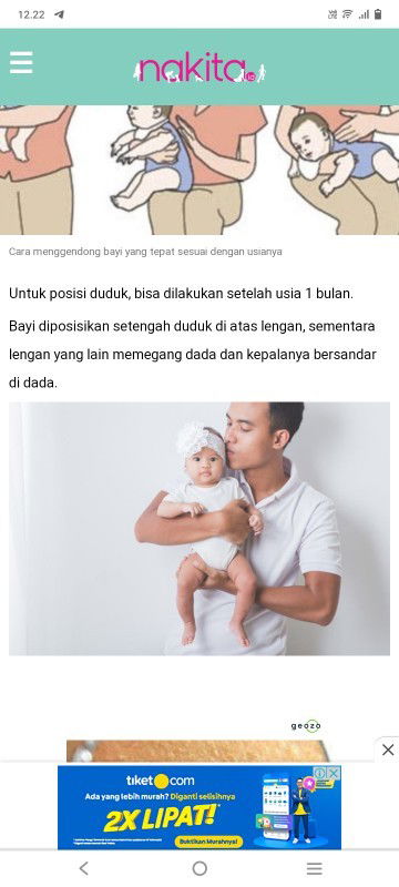Bayi ddk menghadap depan