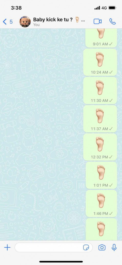 Kira gerakkan baby 🦶🏻