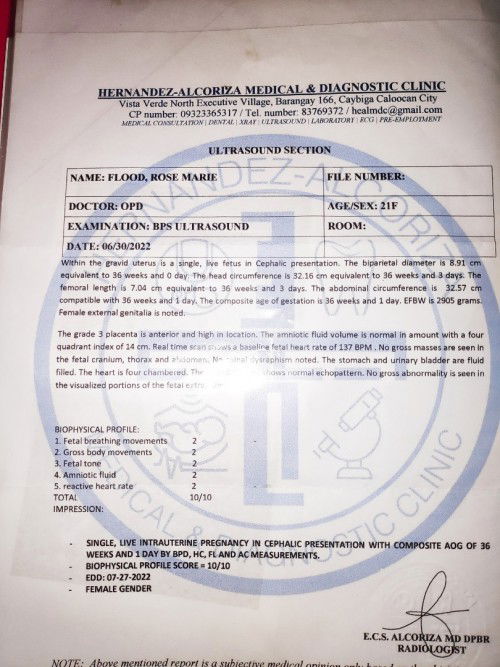 Pabasa po Sa Marunong magbasa ng Result.