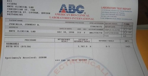 BHCG result