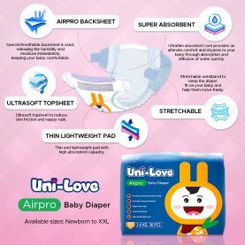 UNI-LOVE AIRPRO BABY DIAPER