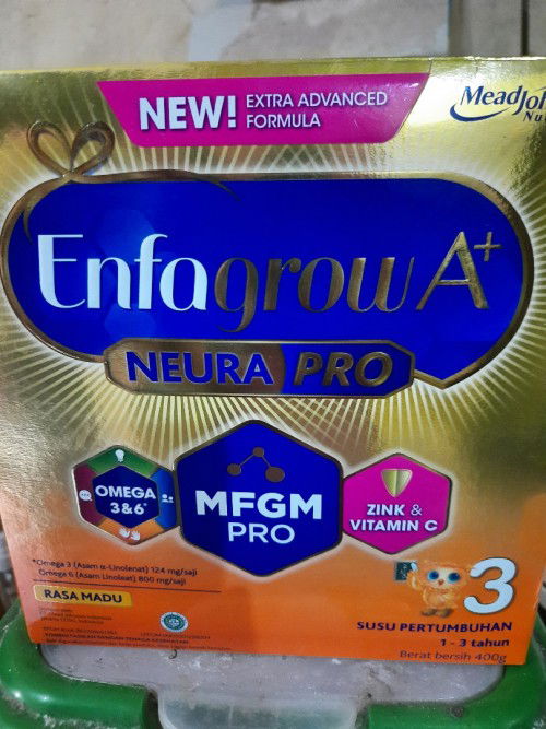 Ibu ibu , aku mau jual susu enfagrow A+ 3 rasa madu utk 1-3 tahun ,