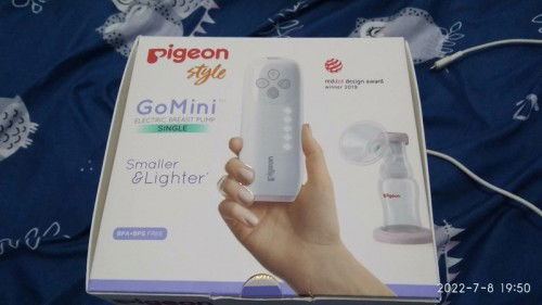 Pompa asi (pigeon go mini electric breast pump smaller & lighter)