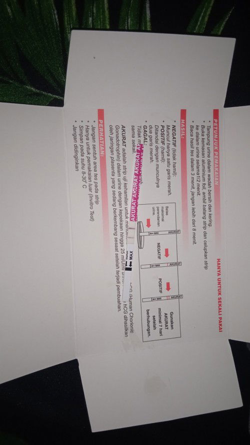 Alhamdulillah setelah telat haid nya jln 3 bulan ditaspek positif.