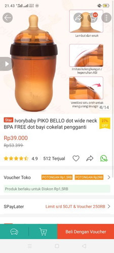 Dot yang mirip PD ibu
