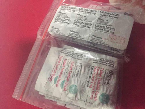 Tablet tambah darah dan kalsium