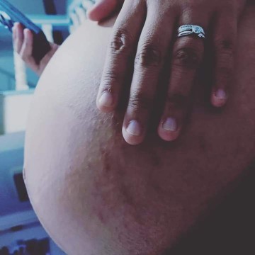 My baby bump 💙💙