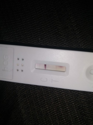 VERY LIGHT LINE PREGNANCY TEST