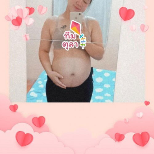 24week 6day อุ้ยอ้ายไปหมด🐷  กว่าจะได้คลอด อิแม่คงเดินไม่ไหว 🐱