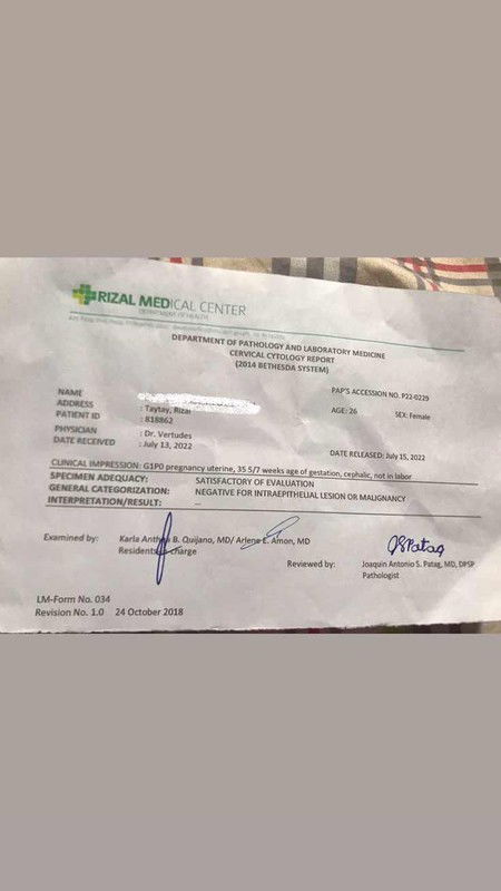 MY PAPSMEAR RESULT, ANO PO KAYA IBIGSABIHIN NETO? PAHELP NAMAN MGA MOMMIES BAKA MAY ALAM KAYO.