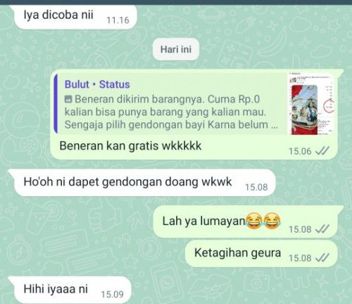 Belanja Gratis Rp. 0