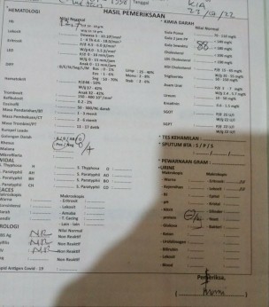 Cek lab pertamaku di 20 week