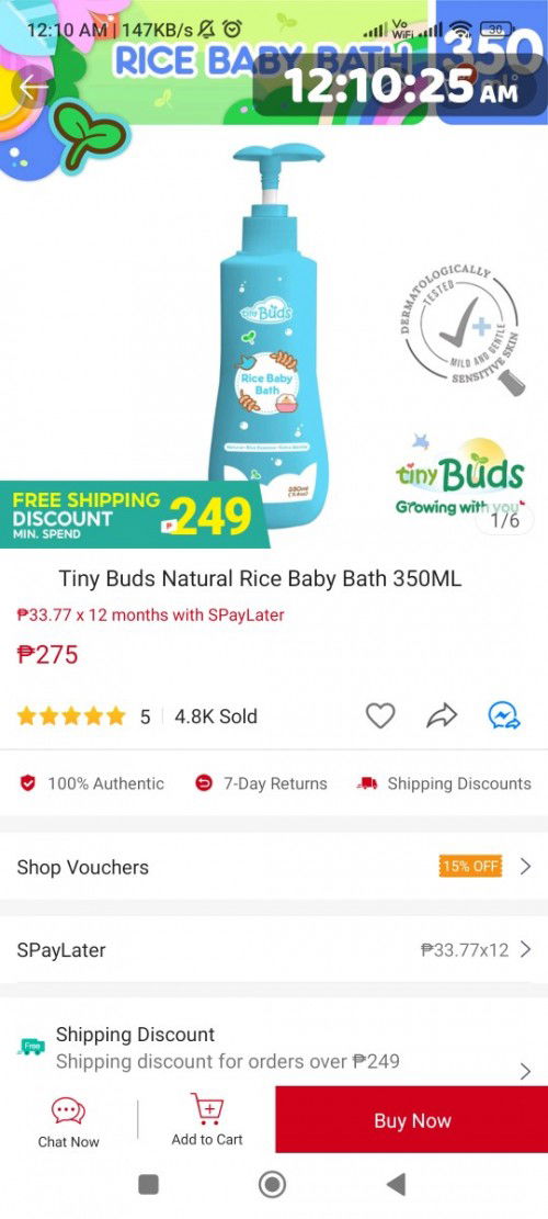 TINY BUDS OR LACTACYD?