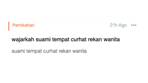 wajarkah suami tempat curhat rekan wanita