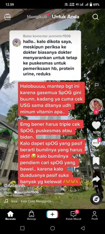 Mau tanya dong bunda bunda