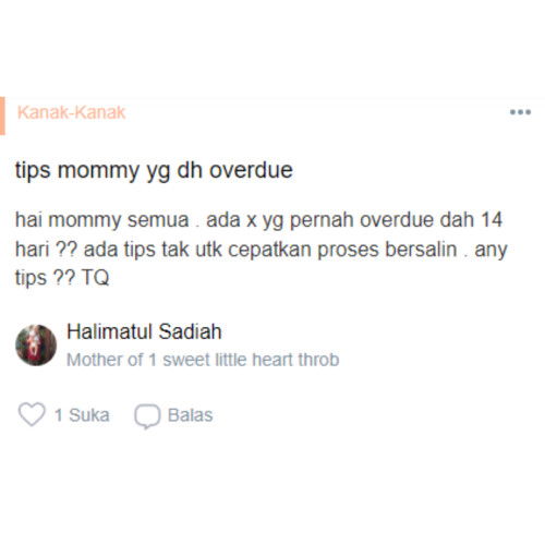 tips mommy yg dh overdue
