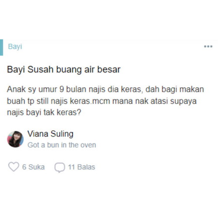 Bayi Susah buang air besar