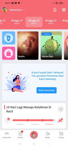 Baby masih anteng