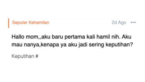 Hallo mom,,aku baru pertama kali hamil nih.Aku mau nanya,kenapa ya aku jadi sering keputihan?
