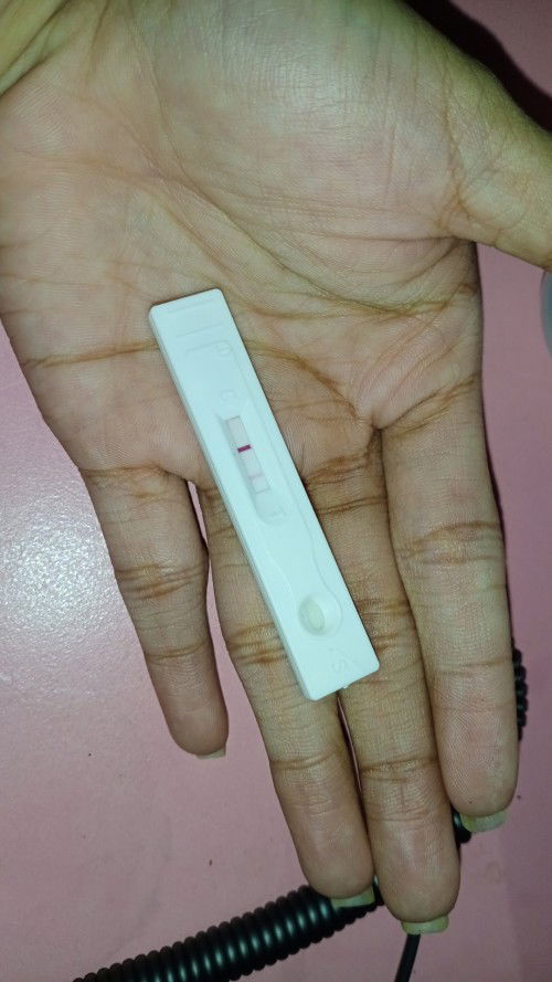 Faint line pregnancy test