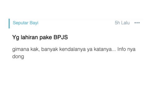 Yg lahiran pake BPJS