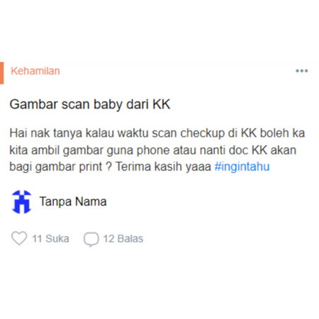 Gambar scan baby dari KK