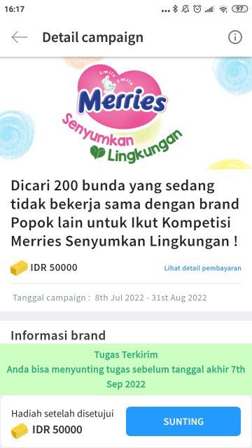 Campaign merries senyumankan pingkungan