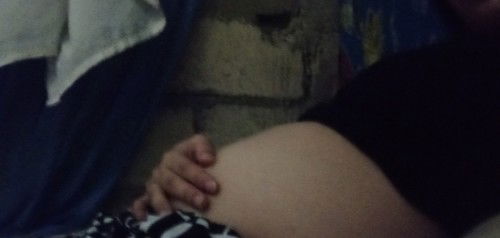 My baby 24weeks 5day belly baby moving feeling