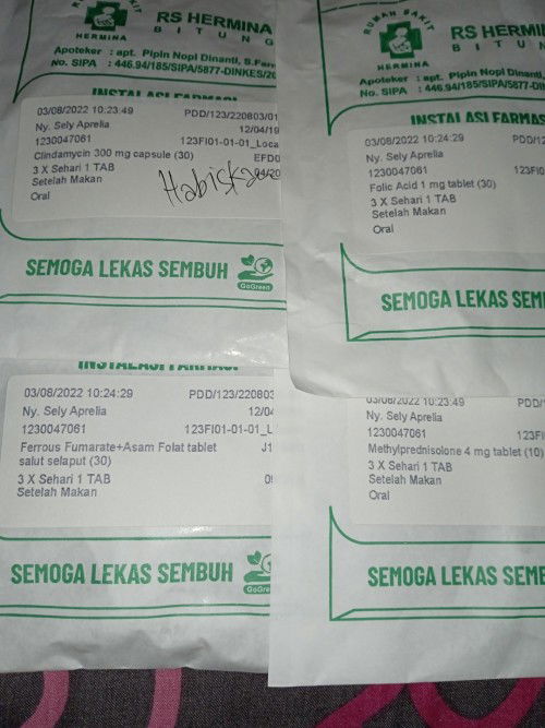 37 week 4 day nambah obat