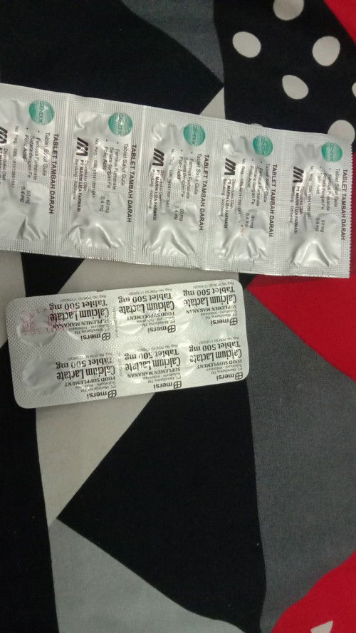 Obat calsium lactate dan Hb rendah