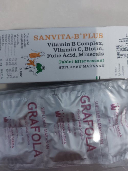 Dapat 2 vitamin karena sebelumnya BO