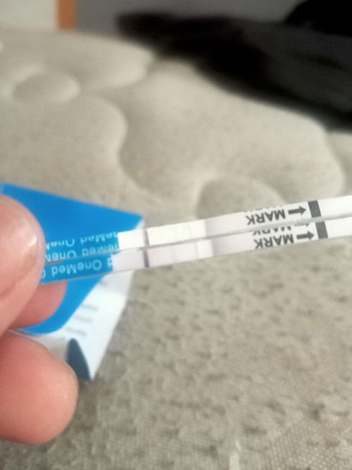 Hasil testpack samar