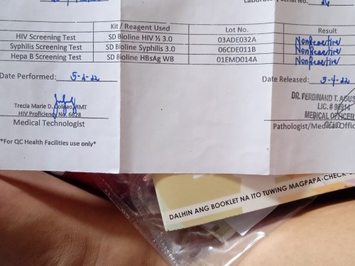 VDRL AT HIV TEST