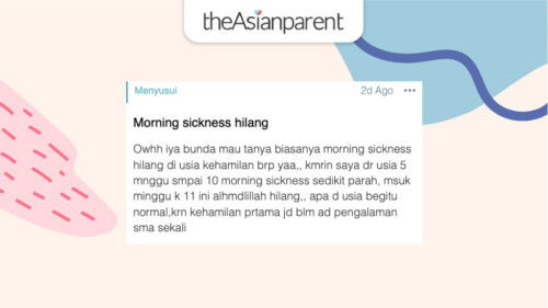 Morning sickness hilang