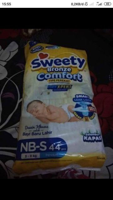 popok bayi sweety nb-s baru