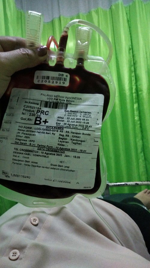 Ketuban merembes dikit2 dan kurang darah