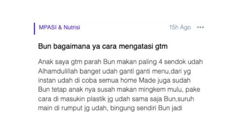 Bun bagaimana ya cara mengatasi gtm