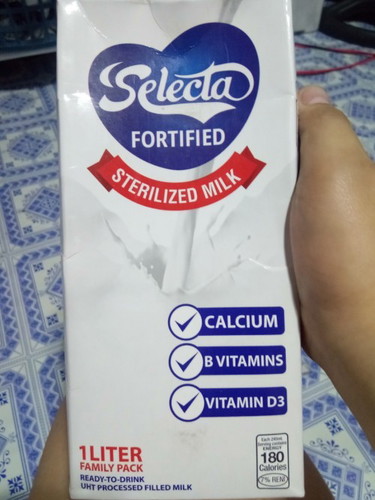 Sterilized milk