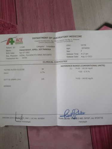 Mga momshie pa ask nman po if normal lng po ba to sugar level q,..bukas pa KC balik q xa OB q..