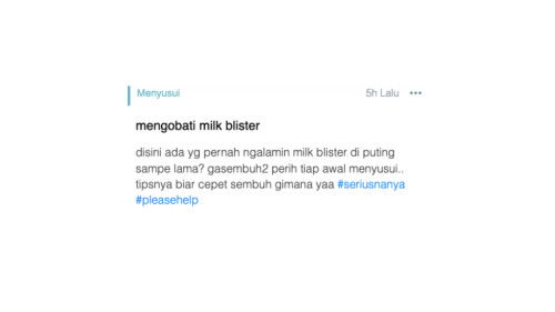 mengobati milk blister