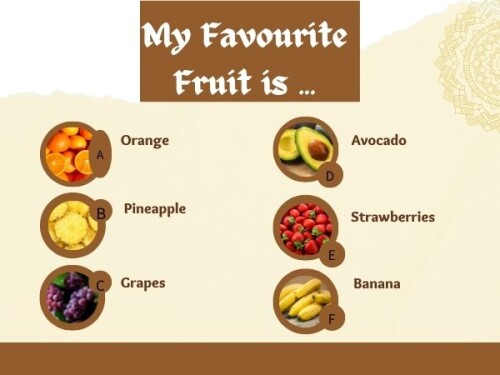 What is your favouite fruit?🍉🍊🍋🍌🍍🥭🍎