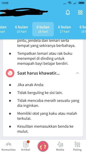 Perkembangan bayi 6 bulan