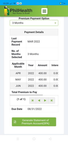 Philhealth online contribution