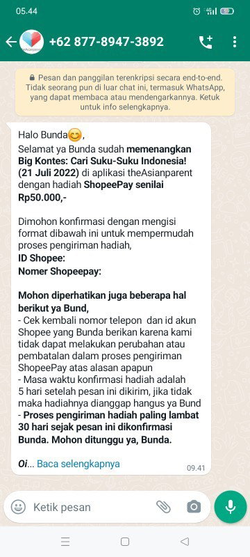 Menang Kontes TAP