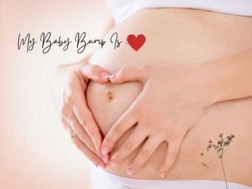 One word about your baby bump.🤰