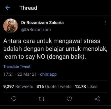 Tips Elak Stress