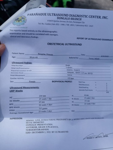 Good news po kaya ang result ko.. August 30 pa po. ksi balik ko sa OB ko excited lng ako malaman..