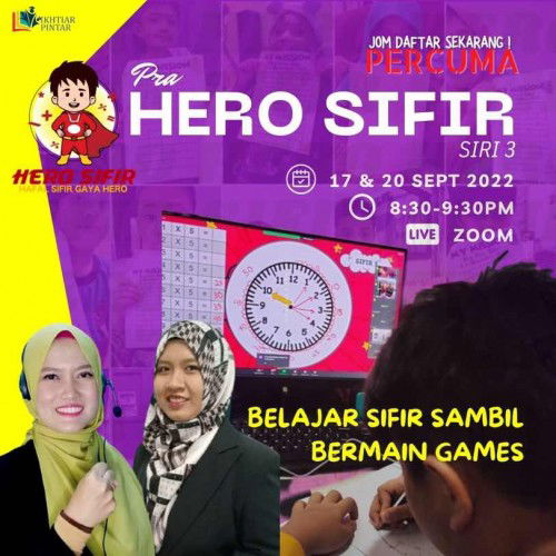 Siapa ada anak tahun 2, 3 & 4? Meh sini kita kumpul. Saya nak bagi KELAS SIFIR ONLINE PERCUMA ni.