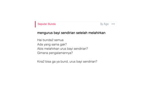 mengurus bayi sendirian setelah melahirkan