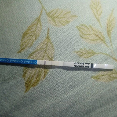 Hasil testpack samar